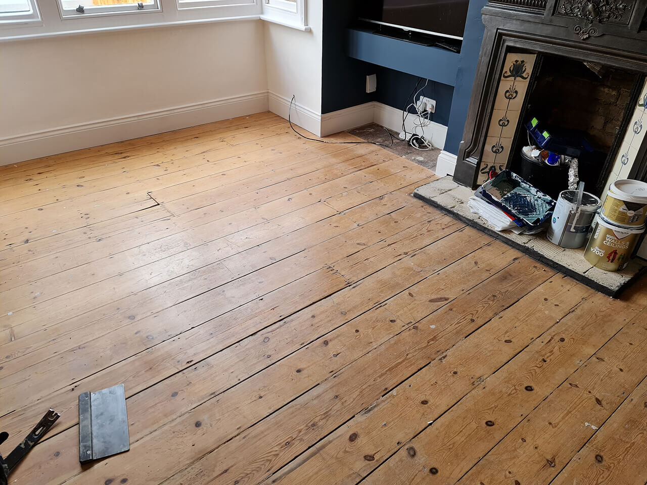 Sanding and refinishing project in Brighton